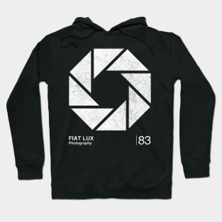 Fiat Lux / Minimalist Graphic Artwork Design Hoodie